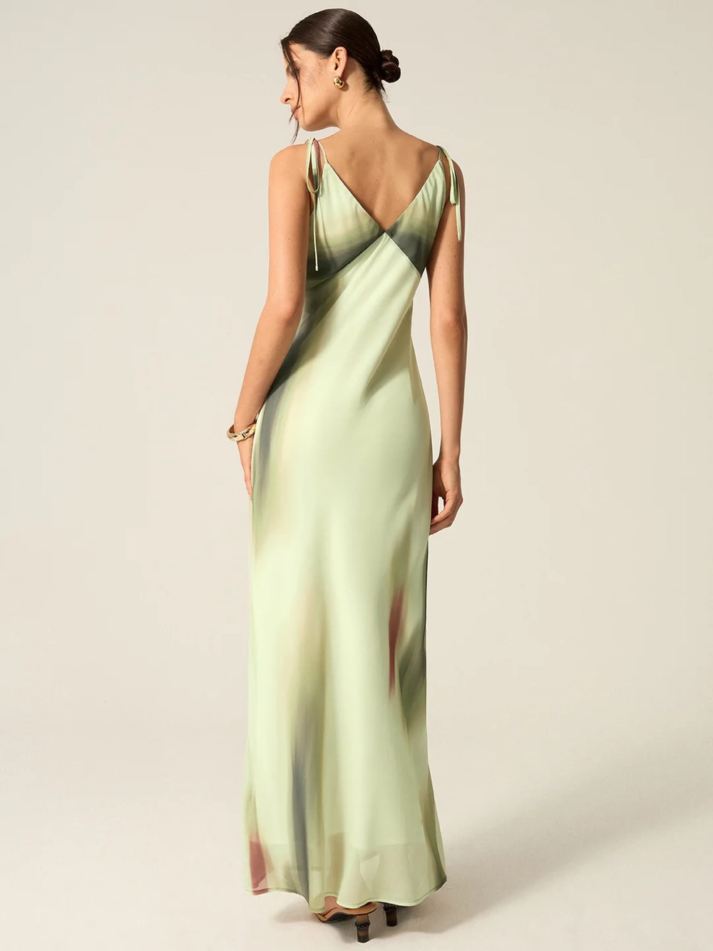 COMMENSE V-Neck Printed Maxi Dress - size XLarge - Picture 6 of 7